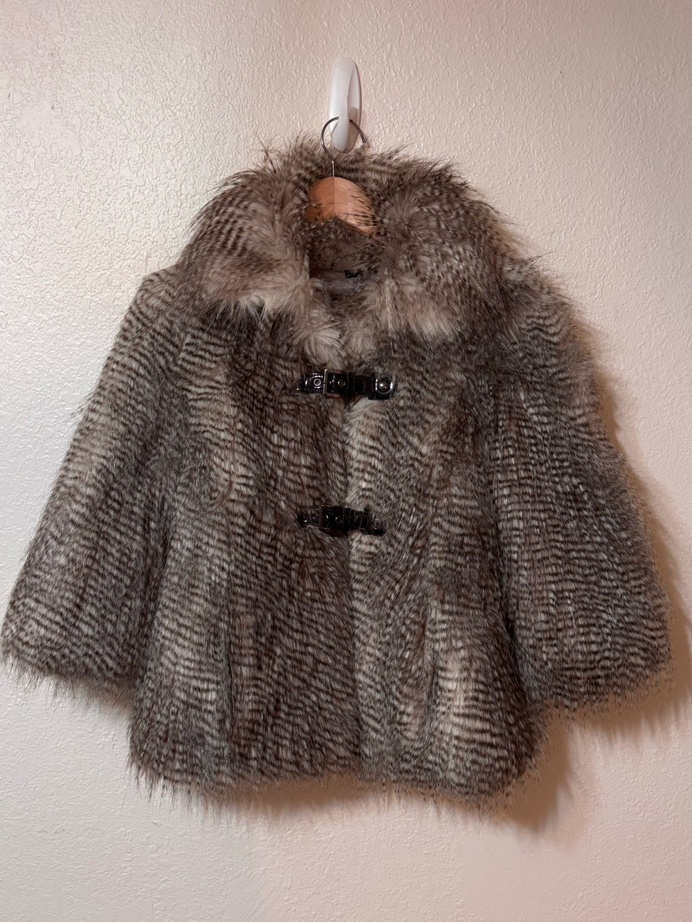 Guess Y2K Faux Fur Jacket Small